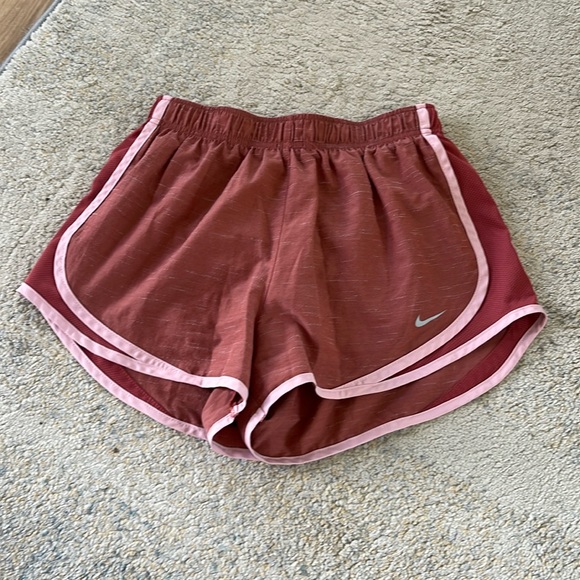Pink & Maroon Nike Dri-fit Women’s Shorts size medium, includes liner - Picture 1 of 4